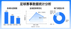 足球赛事数据统计分析图表展示